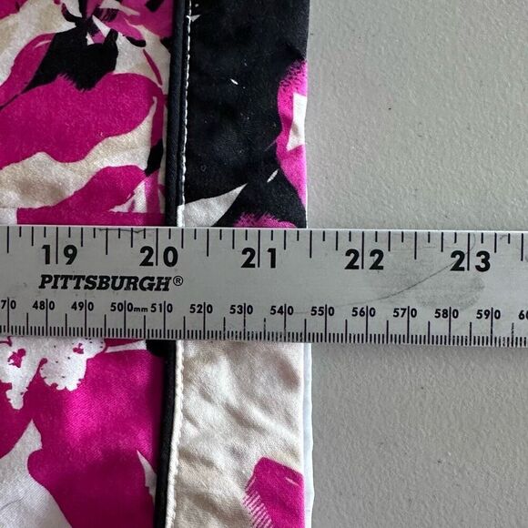 ELEMENTZ Colorful Floral Zip Front Blazer Womens‎ L Fuchsia Shoulder Pads - Picture 10 of 10